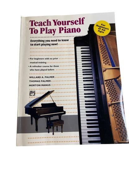 Teach Yourself to Play Piano Book Palmer Manus Book Alfred