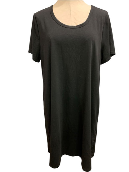 Size XL 32 Degree Cool Black Tshirt Dress Short Sleeve Pullover Pockets