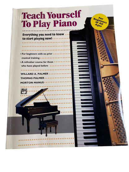 Teach Yourself to Play Piano Book Palmer Manus Book Alfred