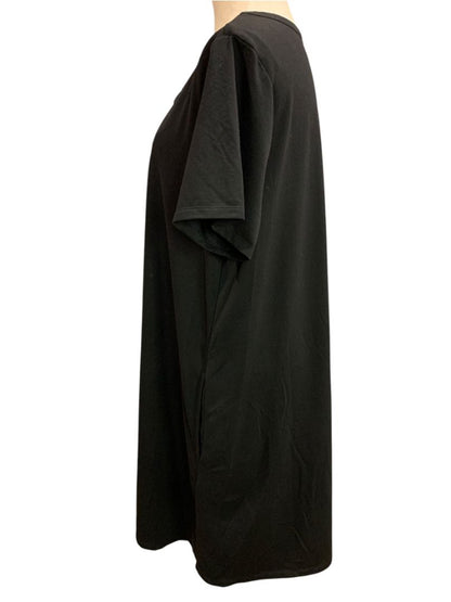 Size XL 32 Degree Cool Black Tshirt Dress Short Sleeve Pullover Pockets