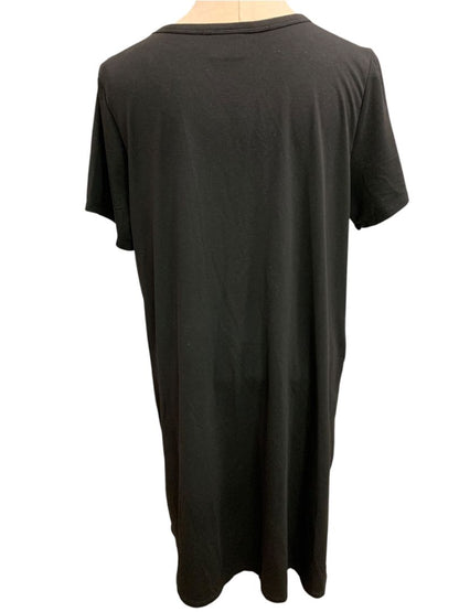 Size XL 32 Degree Cool Black Tshirt Dress Short Sleeve Pullover Pockets