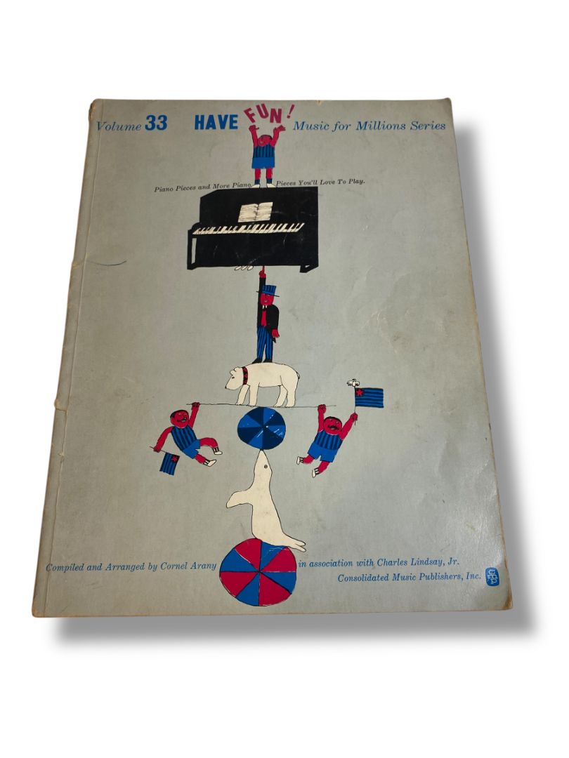 Vintage Piano Pieces Book Volume 33 Music for Millions Series