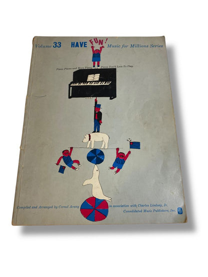 Vintage Piano Pieces Book Volume 33 Music for Millions Series