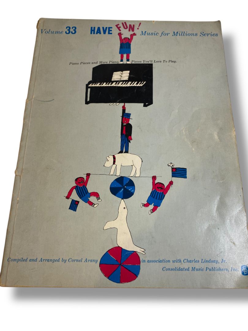 Vintage Piano Pieces Book Volume 33 Music for Millions Series