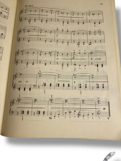 Vintage Piano Pieces Book Volume 33 Music for Millions Series