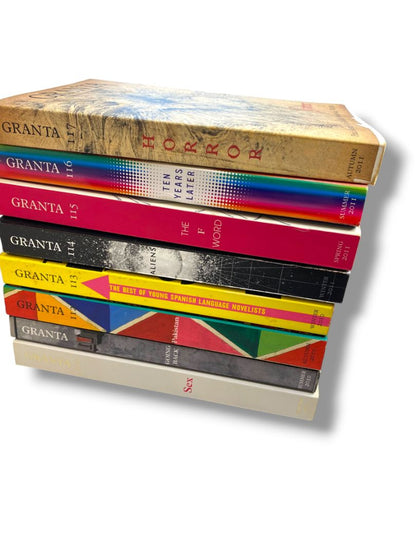 The Magazine of New Writing Issues of Granta 8 Paperback Books 110-117