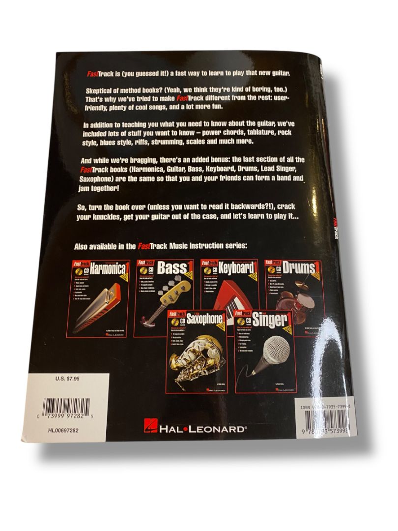 Hal Leonard Guitar 1 FastTrack Music Instruction Book and CD Electric or Acoustic