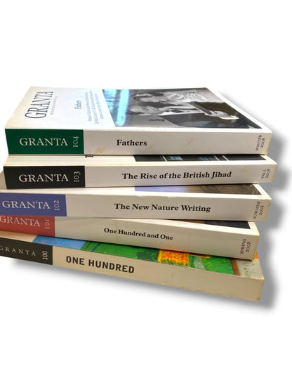 The Magazine of New Writing Issues of Granta 5 Paperback Books 100-104