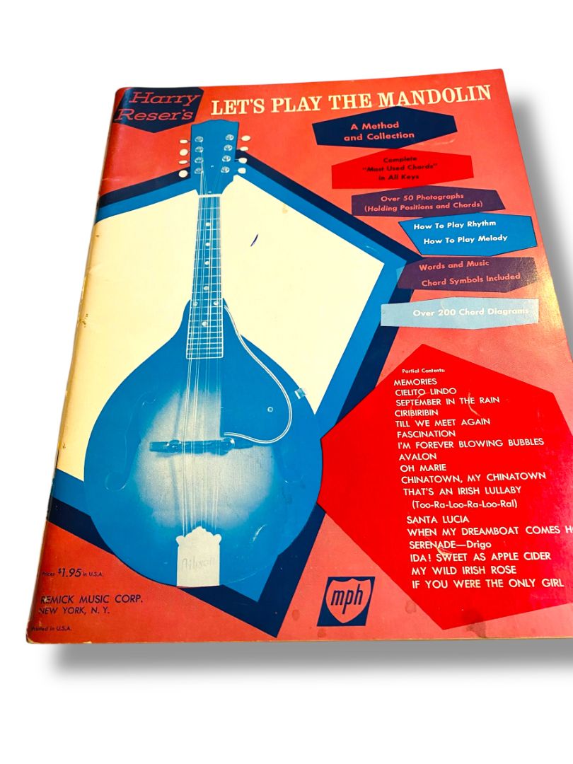 Vintage Harry Resers Let's Play the Mandolin Instructional Book