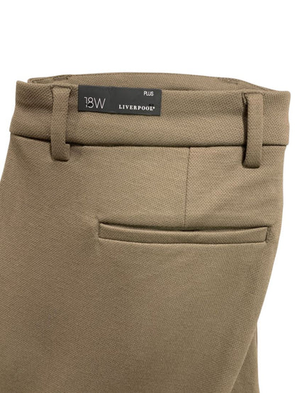 Size 18W Liverpool New Womens Harper Bootcut Pant Trousers Espresso Brown