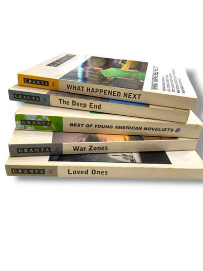 The Magazine of New Writing Issues of Granta 5 Paperback Books 95-99