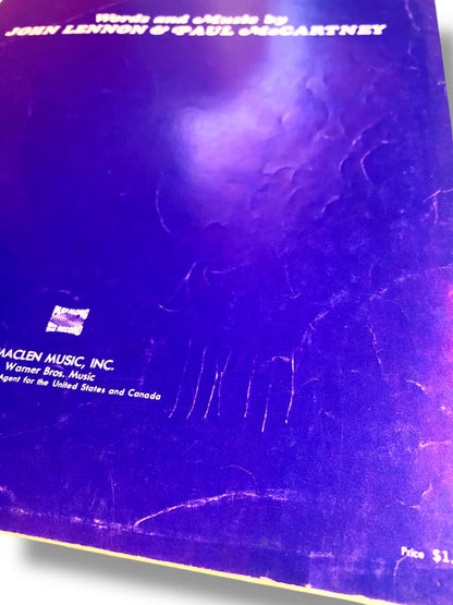 Sheet Music HEY JUDE Vintage 1968 McCartney and Lennon