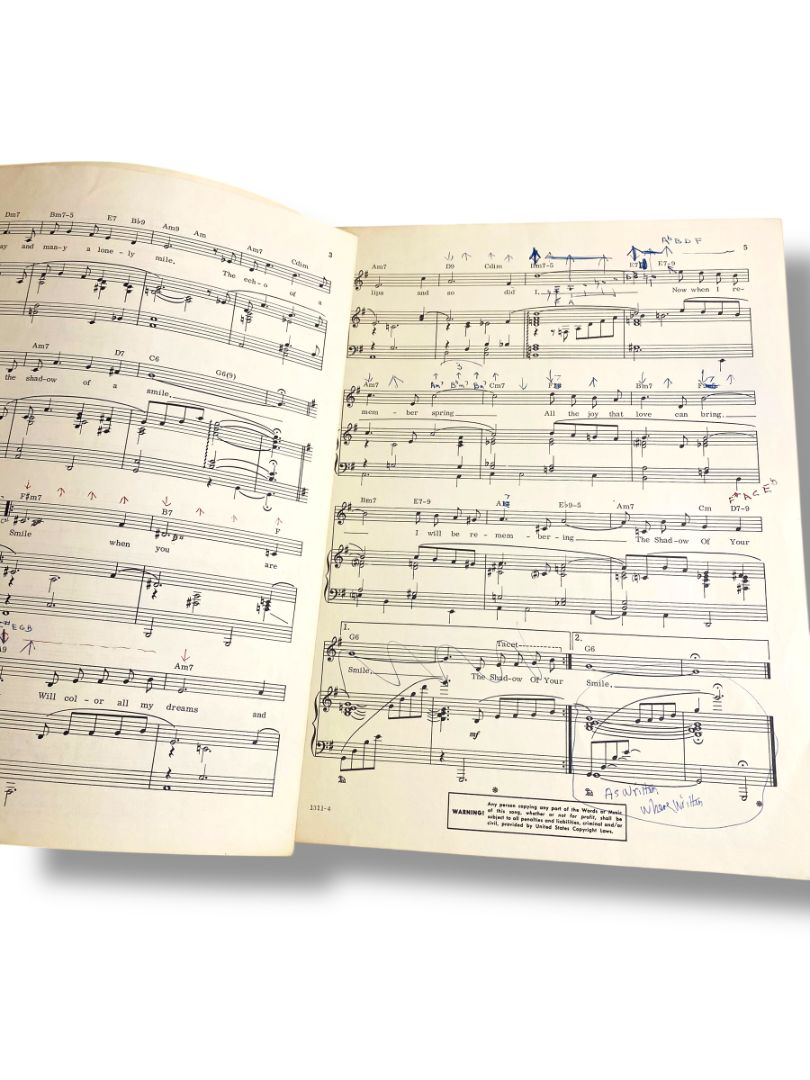 Elizabeth Taylor Richard Burton 1968 MGM Original Sheet Music from The Sandpiper