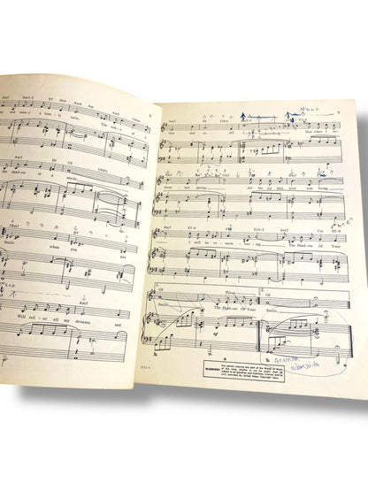 Elizabeth Taylor Richard Burton 1968 MGM Original Sheet Music from The Sandpiper