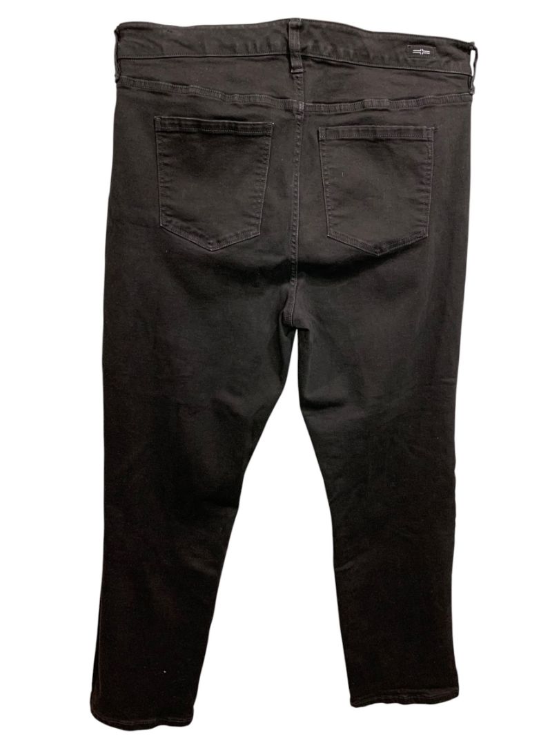 Size 16W Liverpool Womens Black Jeans Stretch Denim Straight Leg