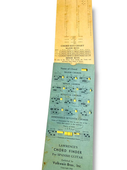 Vintage Lawrences Chord Finder for Spanish Guitar Volkwein Bros