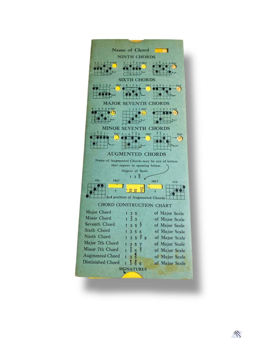 Vintage Lawrences Chord Finder for Spanish Guitar Volkwein Bros