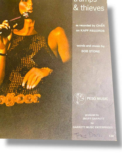 Gypsys Tramps & Thieves Cher Sheet Music Peso Music 1971
