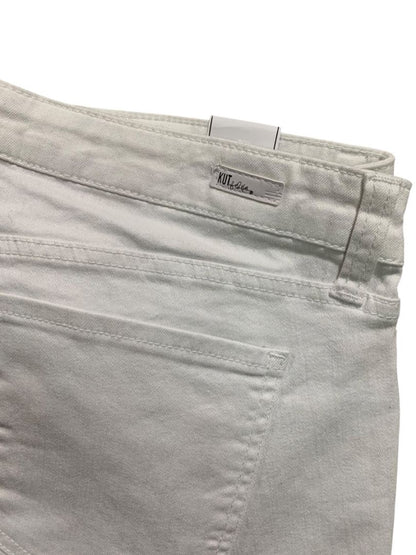 Size 16W Kut from the Kloth Womens New White Kate Boyfriend Jean Denim
