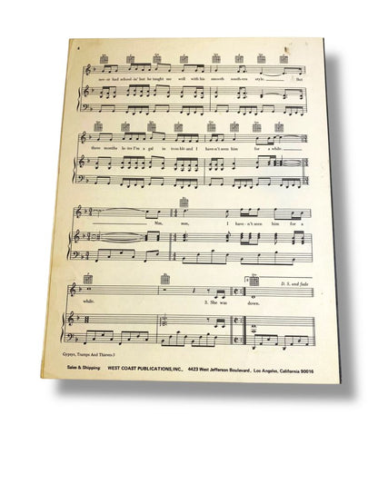 Gypsys Tramps & Thieves Cher Sheet Music Peso Music 1971