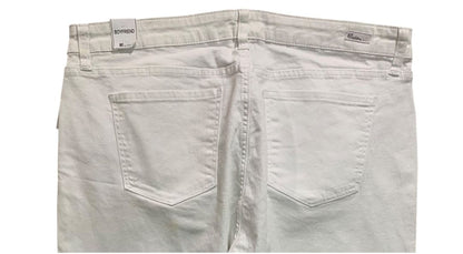 Size 16W Kut from the Kloth Womens New White Kate Boyfriend Jean Denim
