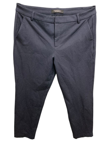 Size 16 (33) Liverpool Womens Navy Blue Dress Pants Patterned Trousers