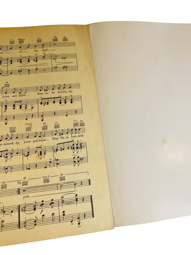 1936 That Girl From Paris Sheet Music Schwartz Heyman Chappell & Co