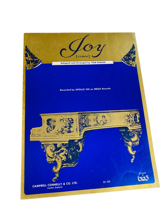 1971 Joy (J.S. Bach) Sheet Music Tom Parker Campbell Connelly & Co