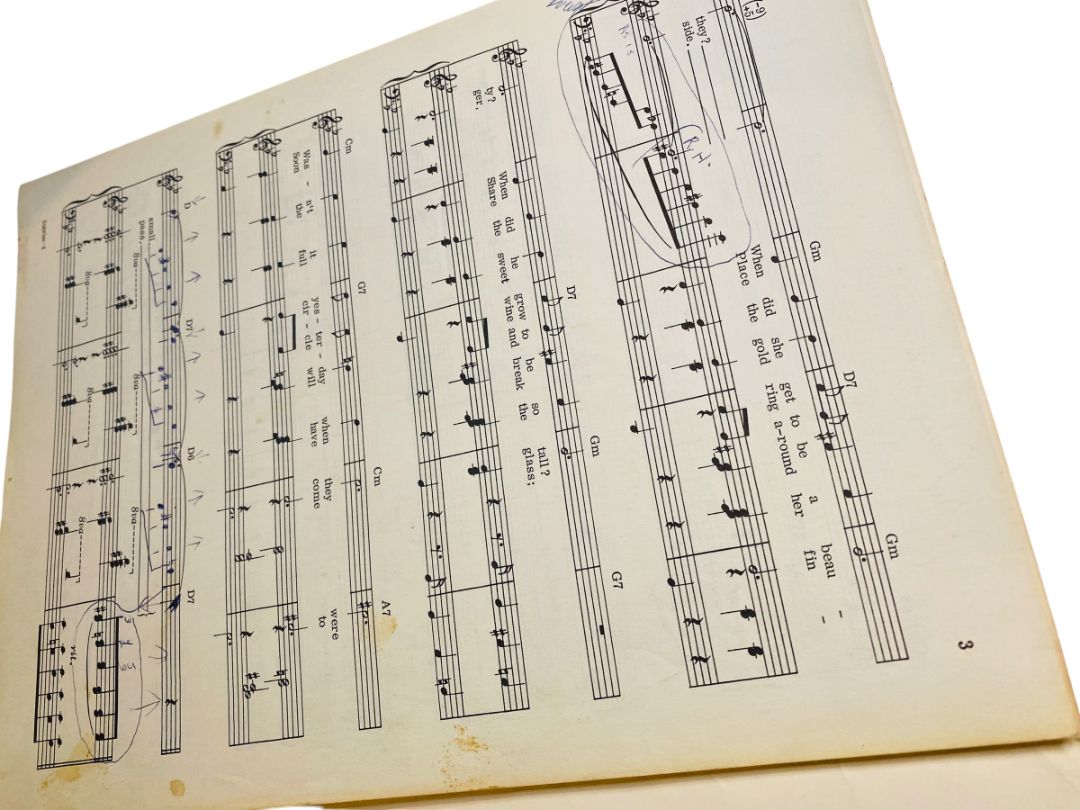 1964 Sunrise Sunset Sheet Music Fiddler on the Roof Bod Harnick Sunbeam