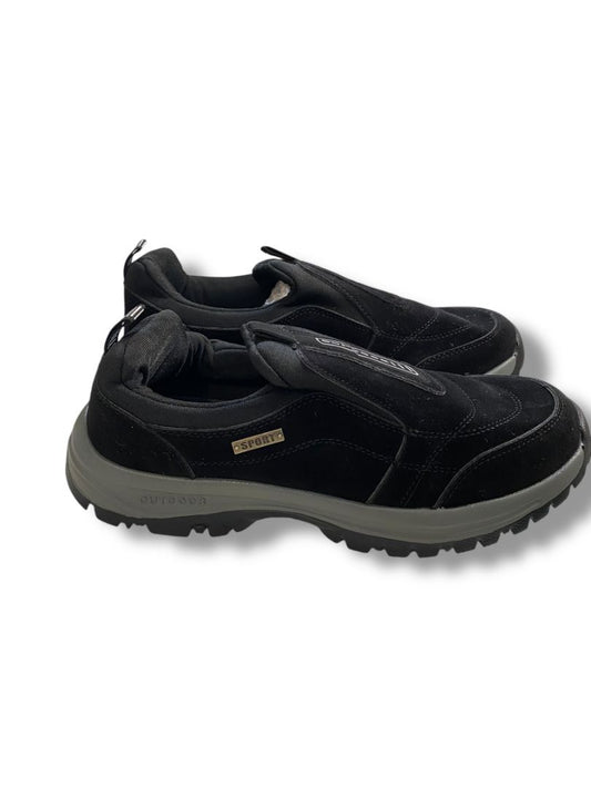 Size 9.5 (43) Mens Black Suede Slip On Waterproof Anti-Slip Lightweight Walking Shoe Sneaker New