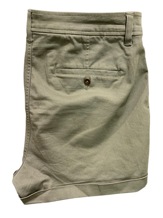 Size 16 Market and Spruce Womens Khaki Green Chino Style Shorts Cuffed