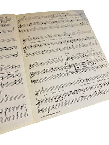 1970 An Old Fashioned Love Song Three Dog Night Sheet Music Almo Music Corp