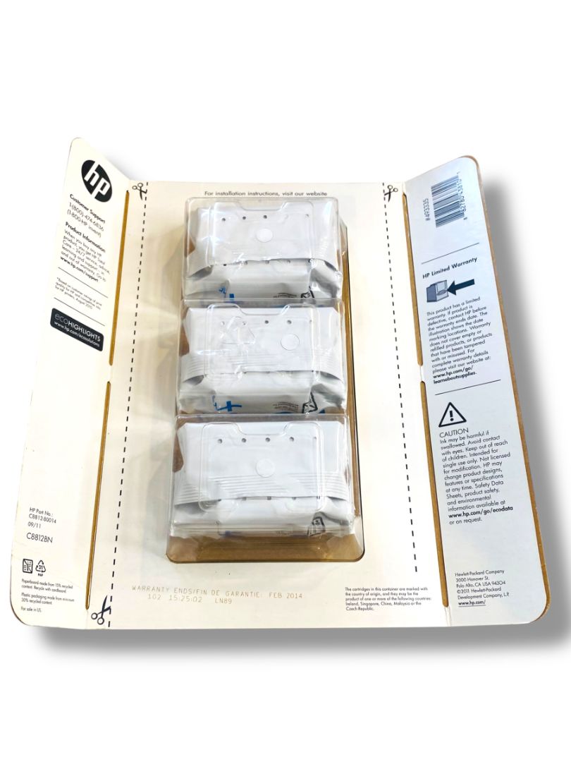 Hp 56 Black Ink 3 Pack Unopened Sealed Genuine OEM Expired 2/14 Tri-Pack