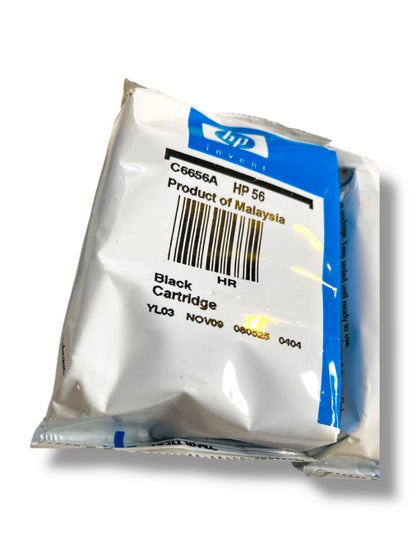 2 HP Invent HP56 C66577A Printer Ink Expired Black Cartridge New Sealed