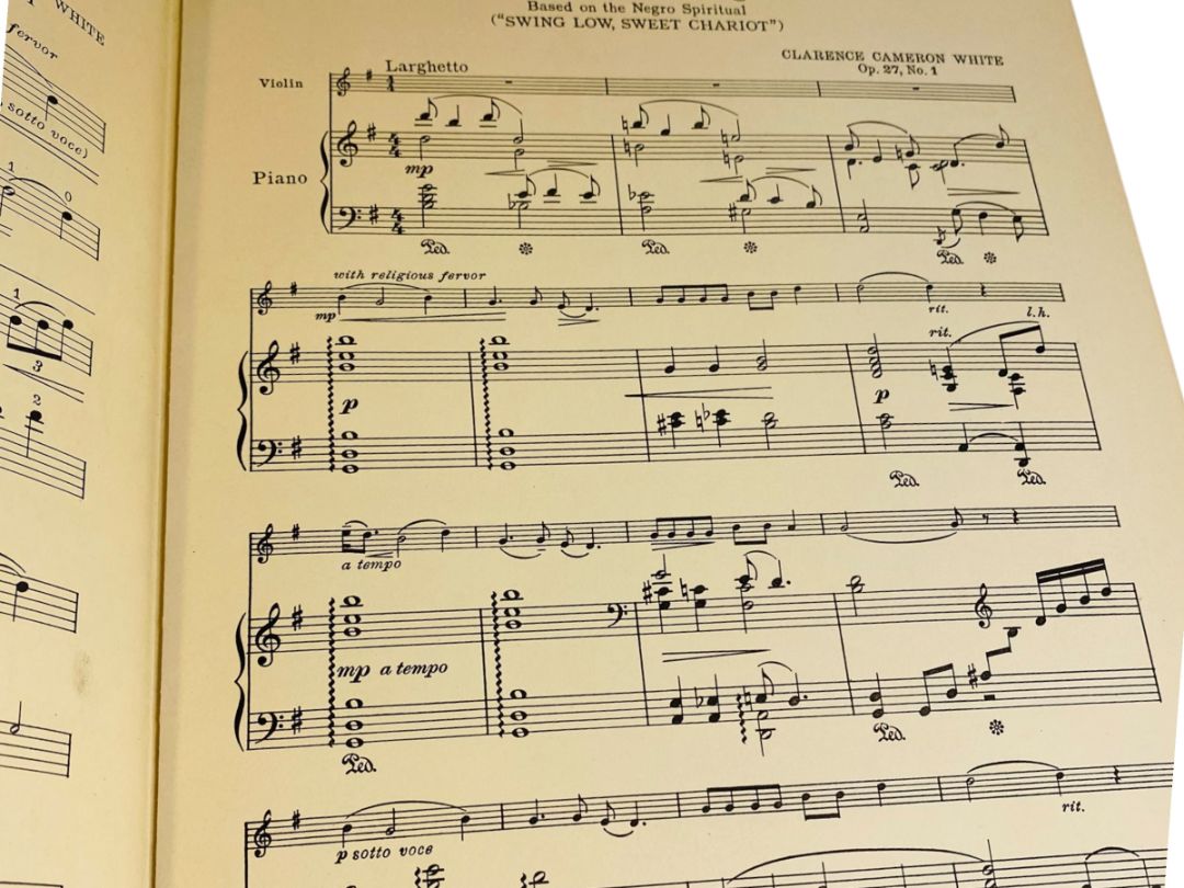 Vintage Clarence Cameron White Sheet Music Violin Piano Traditional Negro Melodies