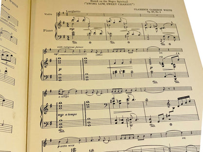 Vintage Clarence Cameron White Sheet Music Violin Piano Traditional Negro Melodies