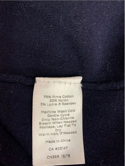 Size 3X Talbots Woman Navy Blue Cardigan Sweater Pima Cotton Pockets