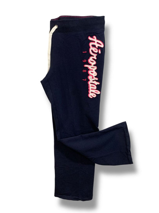 Size XL Aeropostale Womens Sweatpants Navy Blue Elastic Drawstring