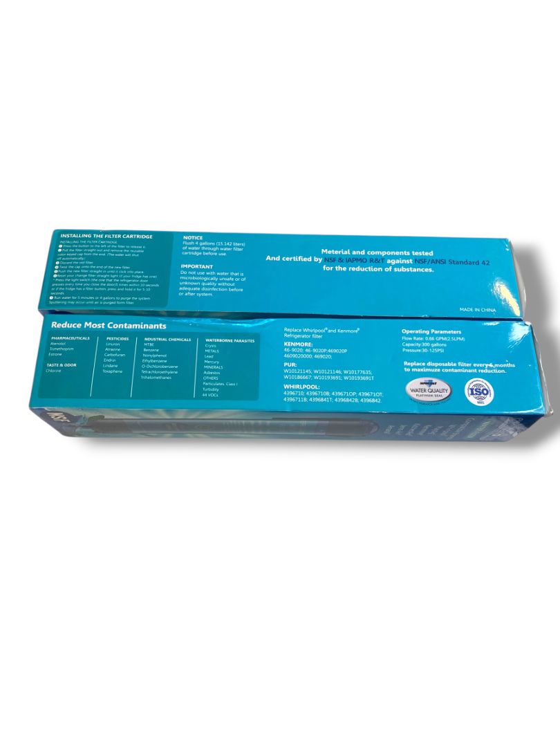 Clatterans Set of 2 Replacement Water Filter 3 EDR3RXD1 4396841 New