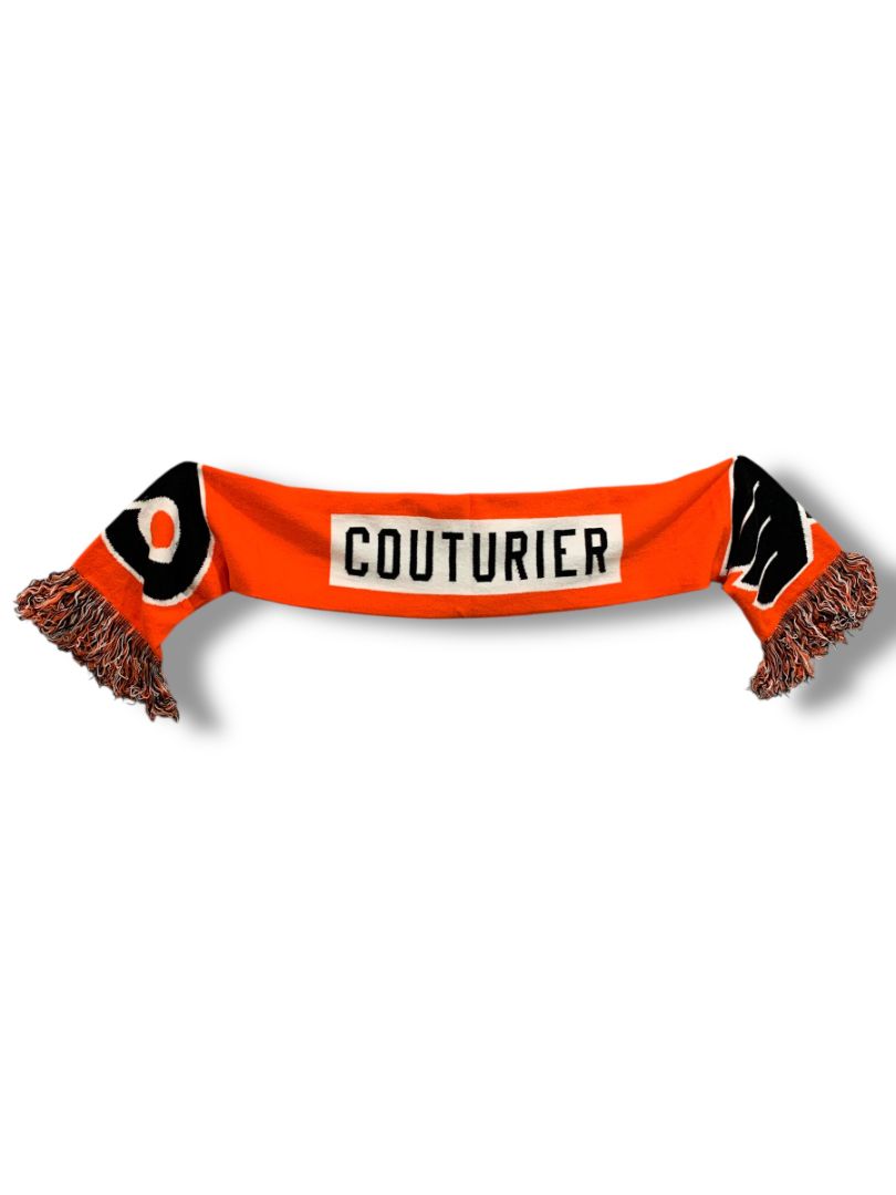 Philadelphia Flyers Sean Couturier Player Rare NHL Hockey Scarf Orange Black