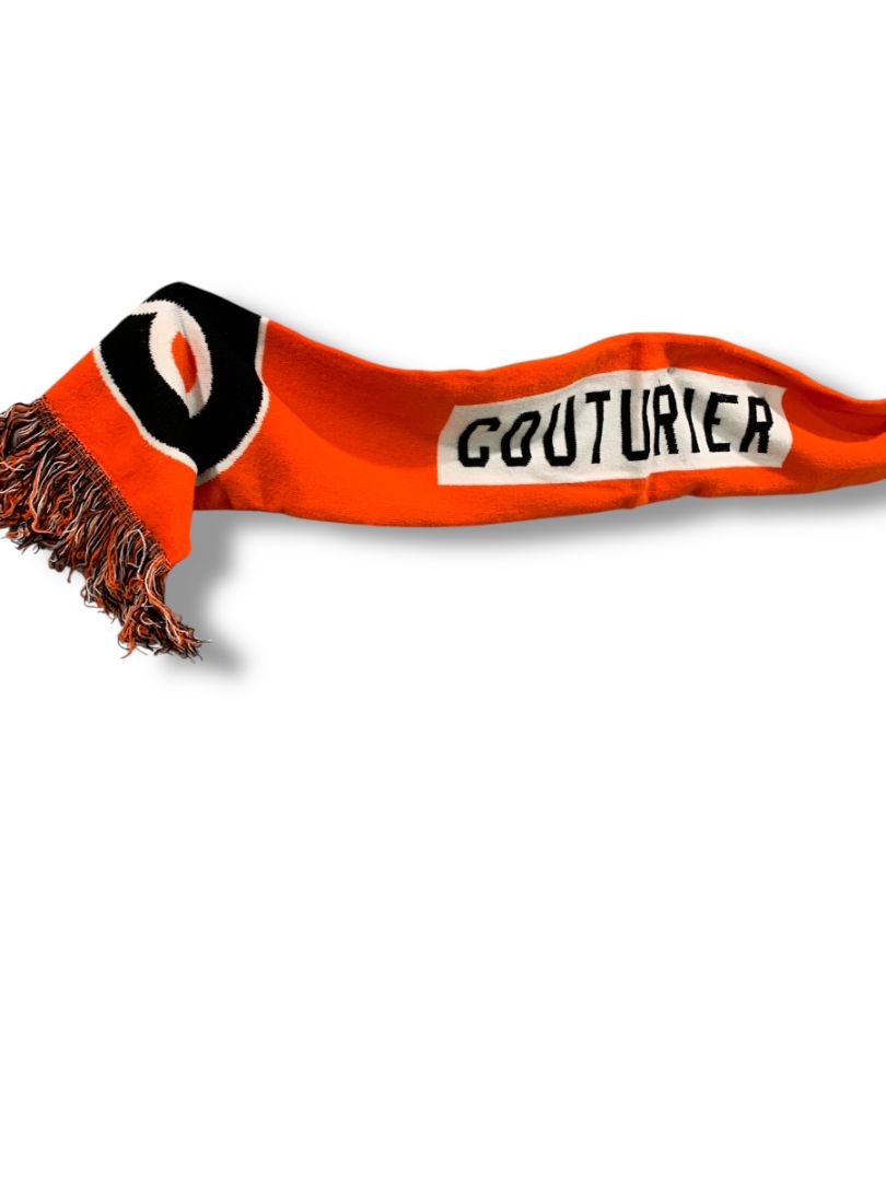 Philadelphia Flyers Sean Couturier Player Rare NHL Hockey Scarf Orange Black
