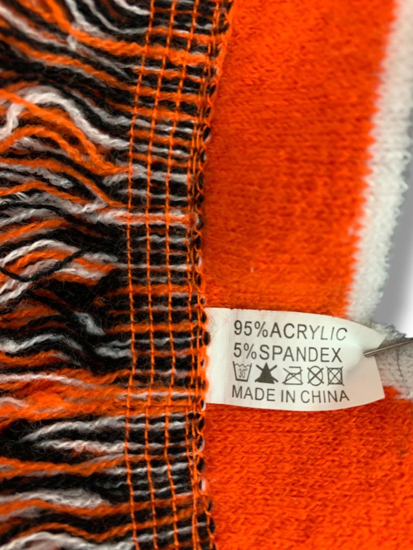 Philadelphia Flyers Sean Couturier Player Rare NHL Hockey Scarf Orange Black