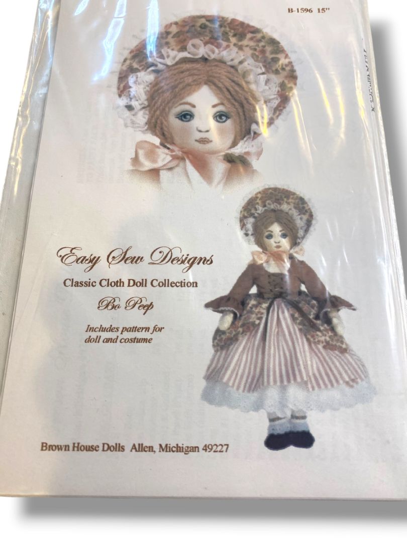 Easy Sew Designs Bo Peep Classic Doll Pattern 15" Doll & Costume B-1596 New