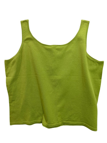 Size 2X Talbots Woman Green Tank Shirt Shell Vintage New