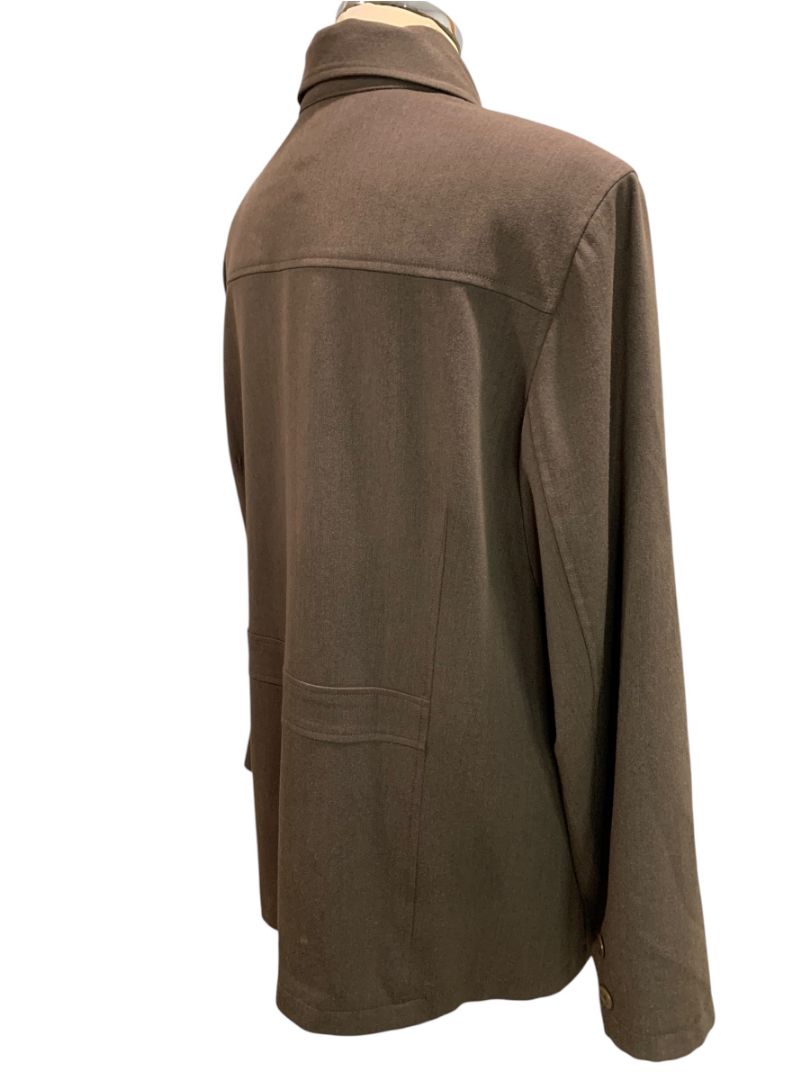 Size 20 Tall Eddie Bauer Womens Brown Button Up Jacket Blazer
