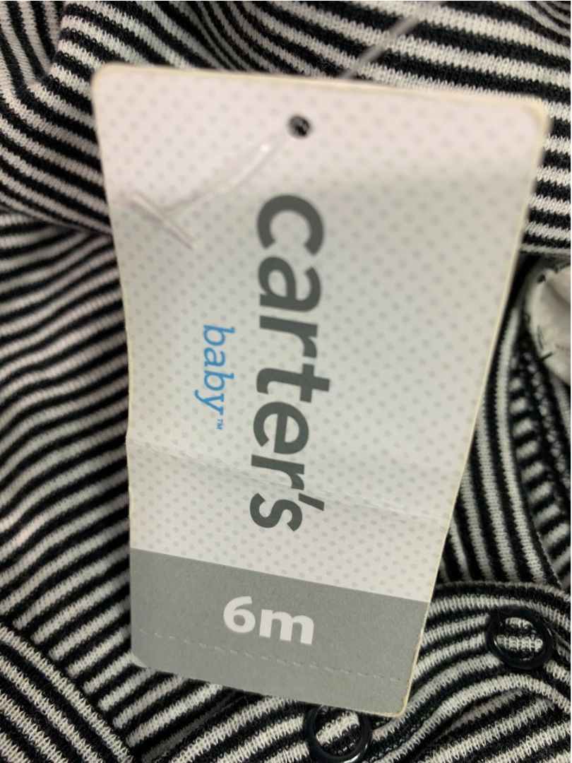 Size 6 Months Baby Girl Carters New Pack of 5 One Piece Short Sleeve Bunny Gray