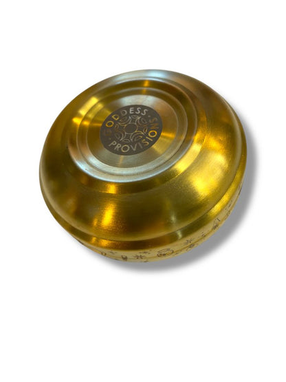 Goddess Provisions Golden Altar Bowl Smudging Incense Etched 3.5"