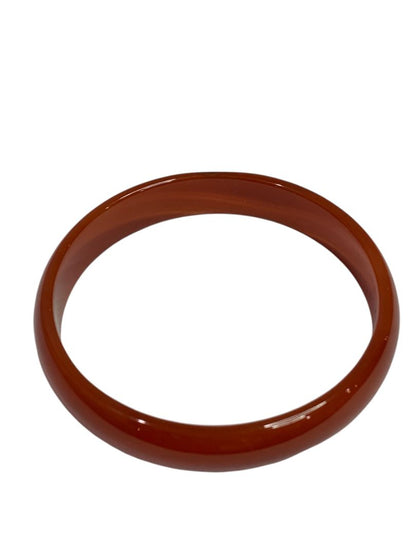 Amber Color Acrylic Bangle Bracelet 2.75" Inside Diameter .5"