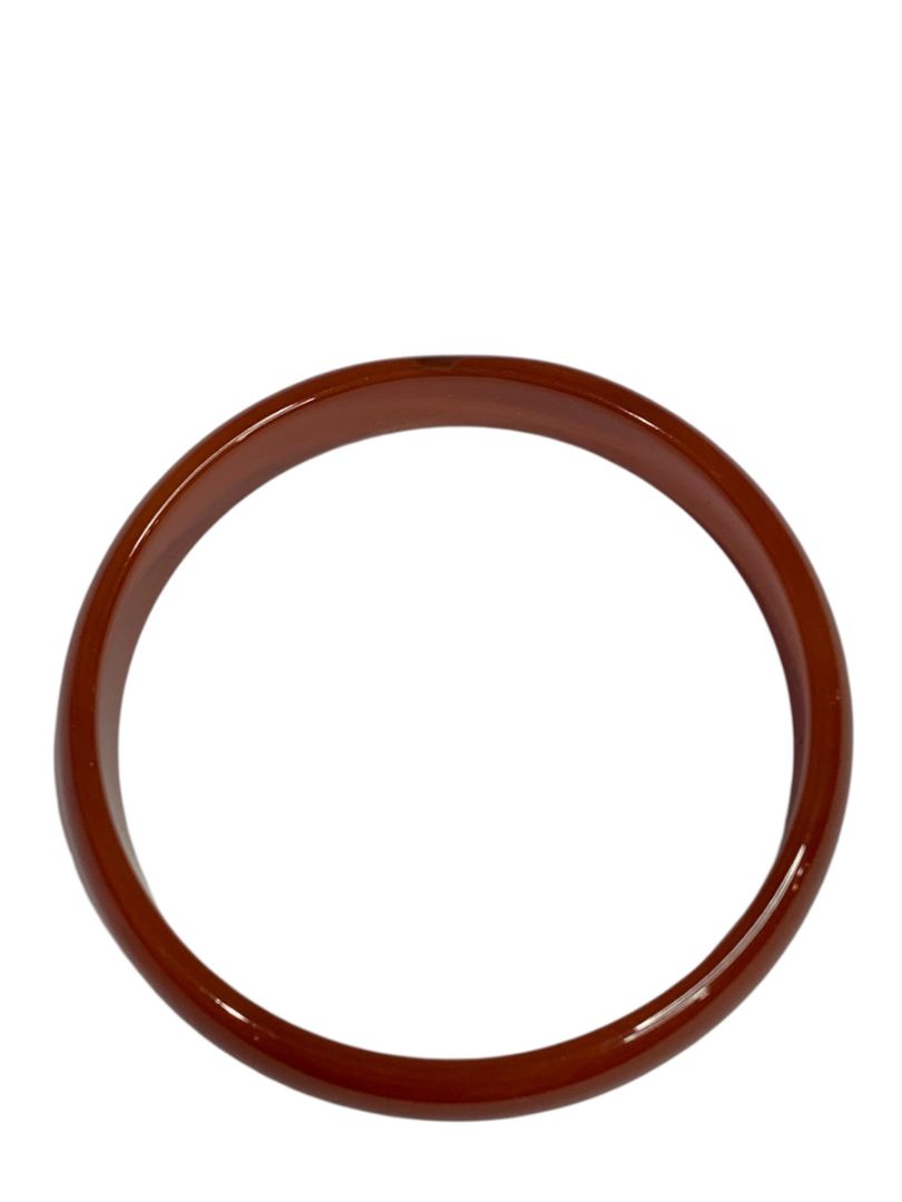 Amber Color Acrylic Bangle Bracelet 2.75" Inside Diameter .5"