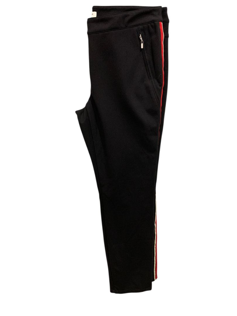 Size 42 (12 US) Gerry Weber Collection Black Side Stripe Red Scuba Fabric Pants